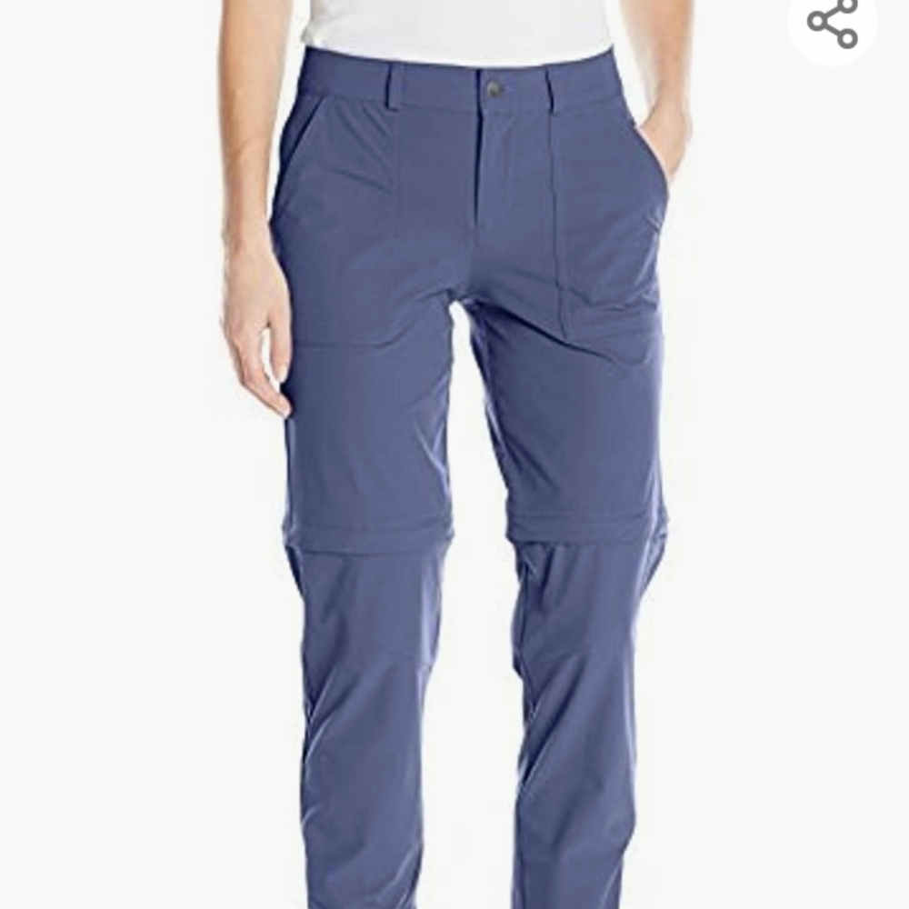 NEW Spyder Women XS Pants Gray Convey Convertible Shorts Outdoor Hiking